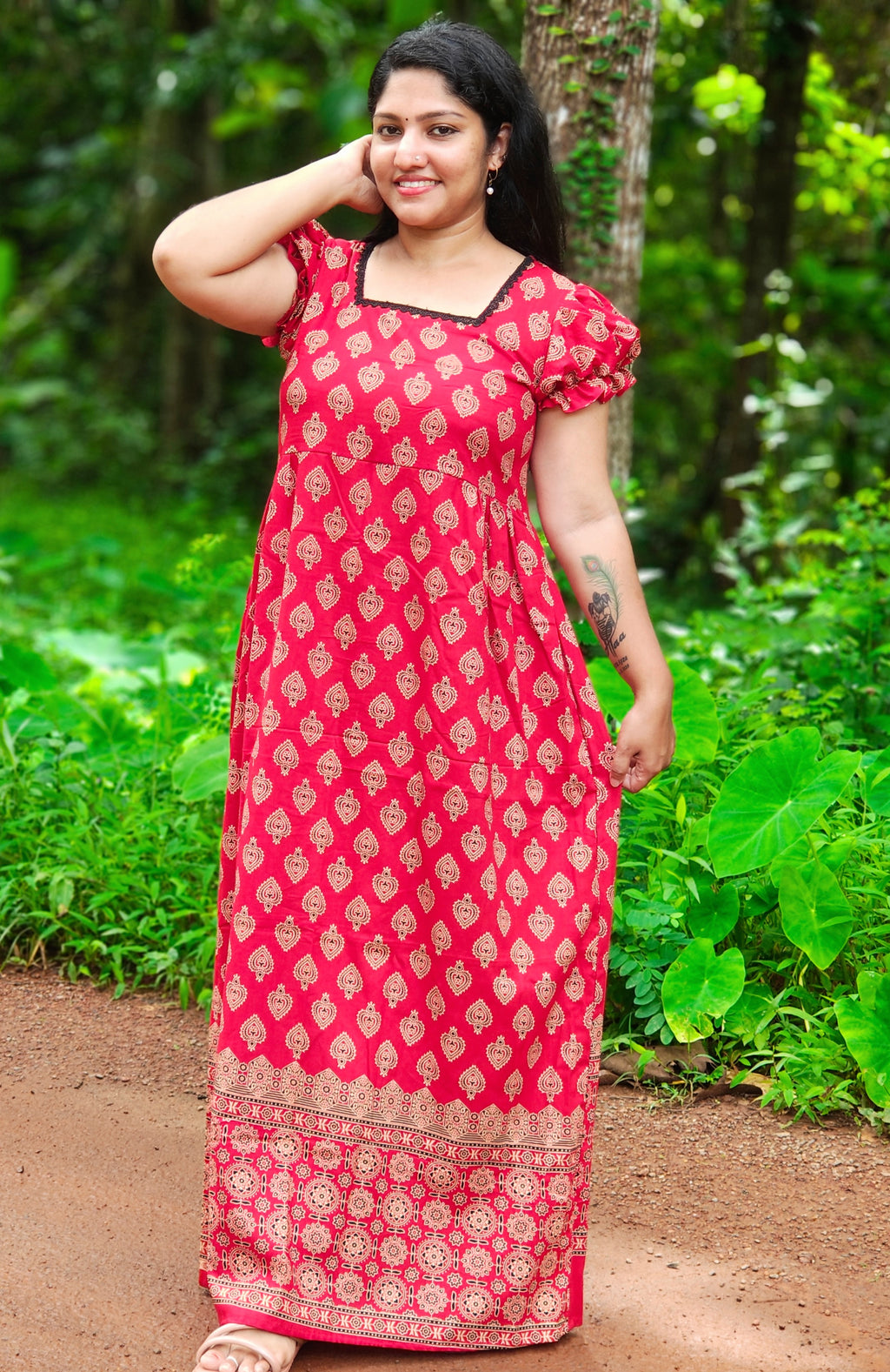 Cotton Frock Nighty [FN26422-424]
