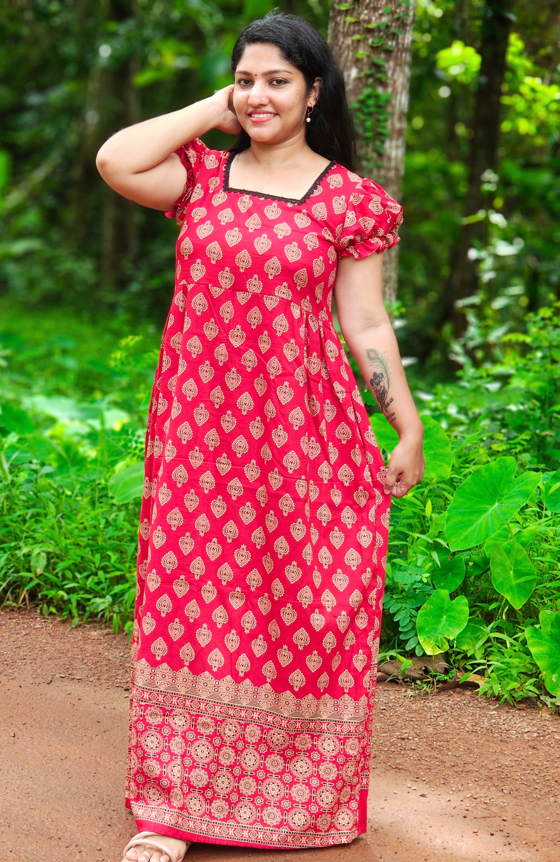 Cotton Frock Nighty [FN26422-424]