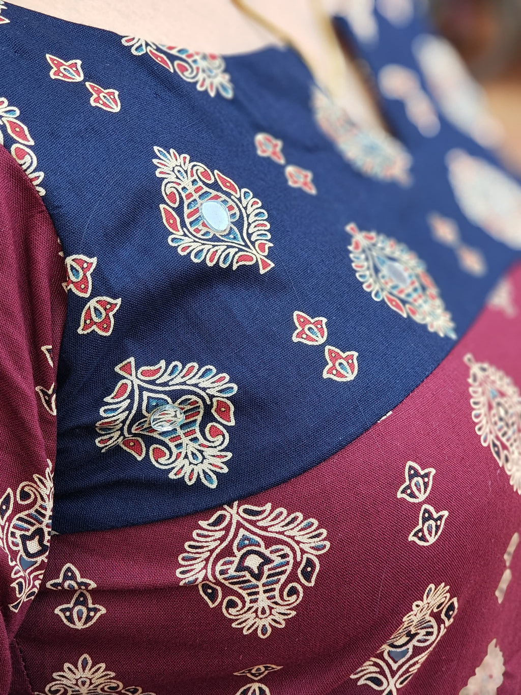 Ajrakh Kurti [KU25008]