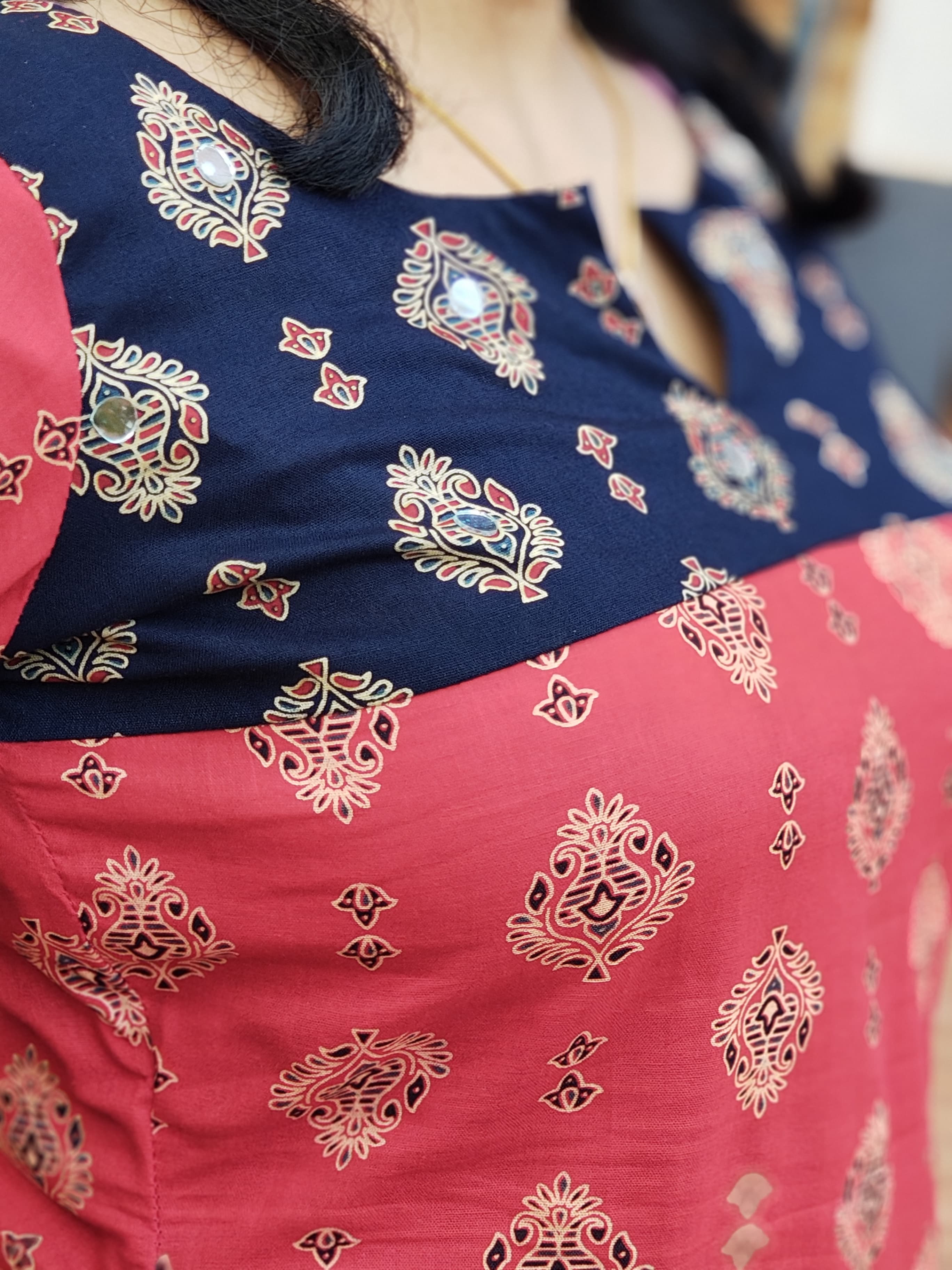 Ajrakh Kurti [KU25008]