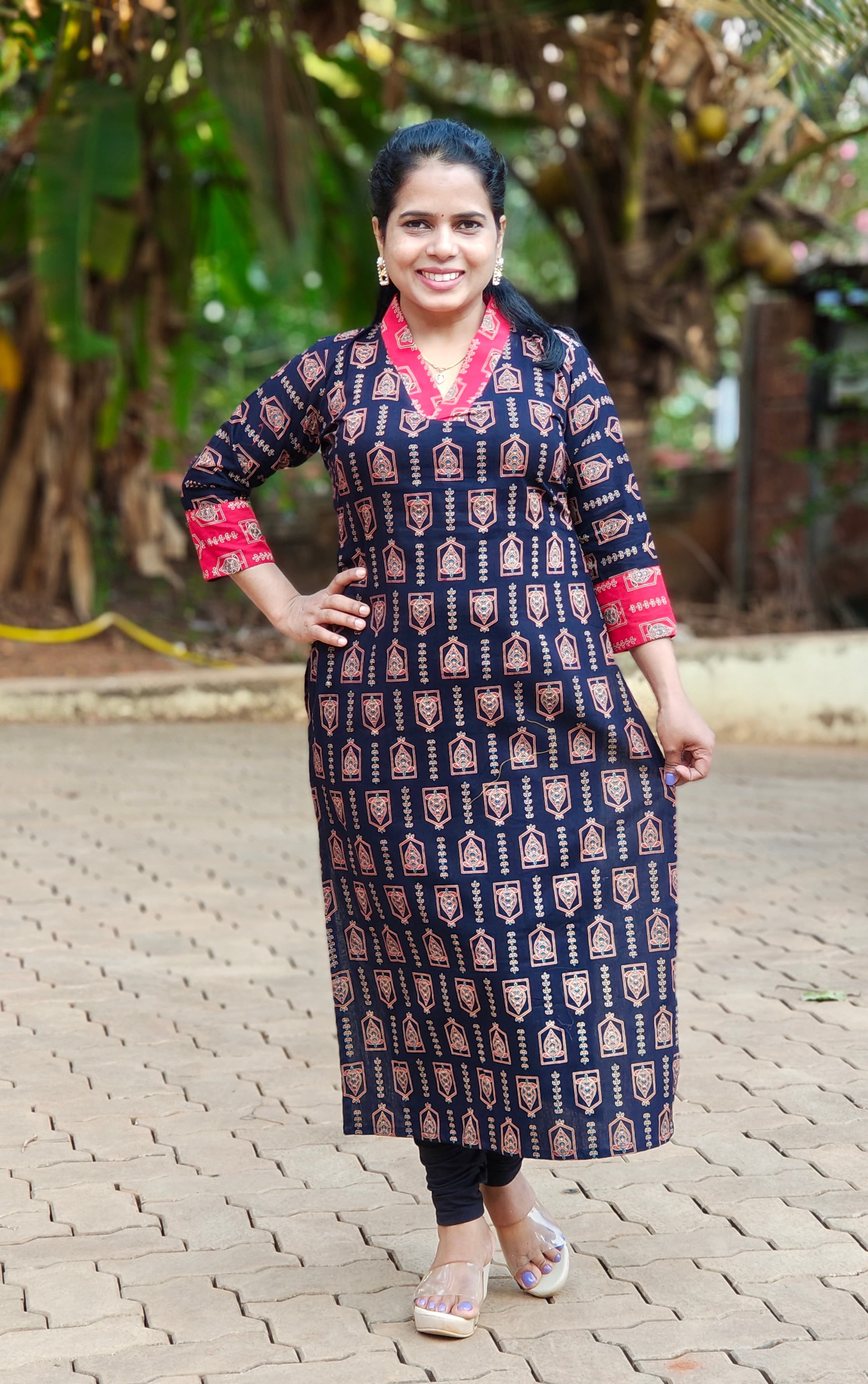 Ajrakh Kurti [KU26009]