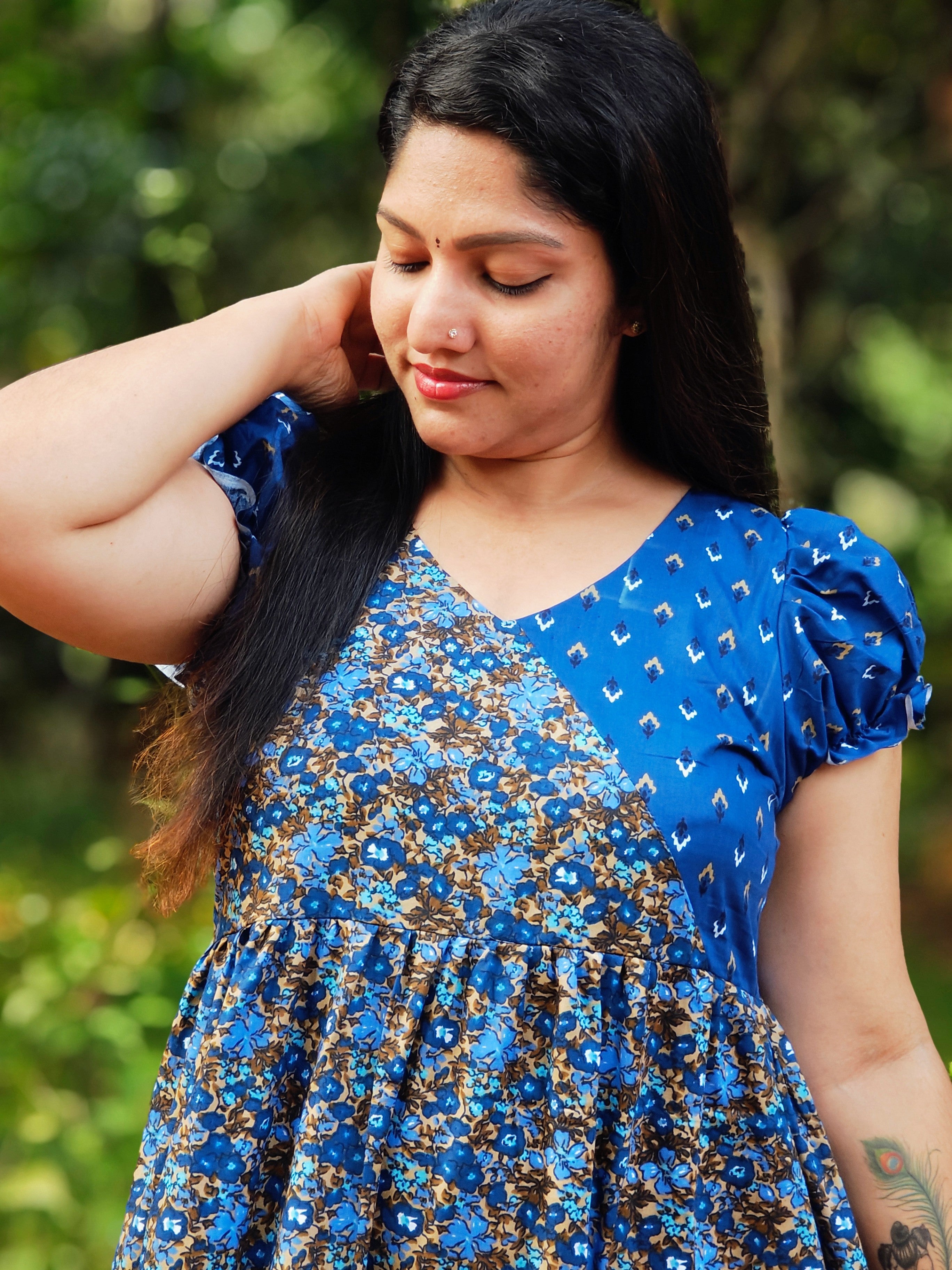 Frock Nighty with Dot Yoke [FN25276-280]