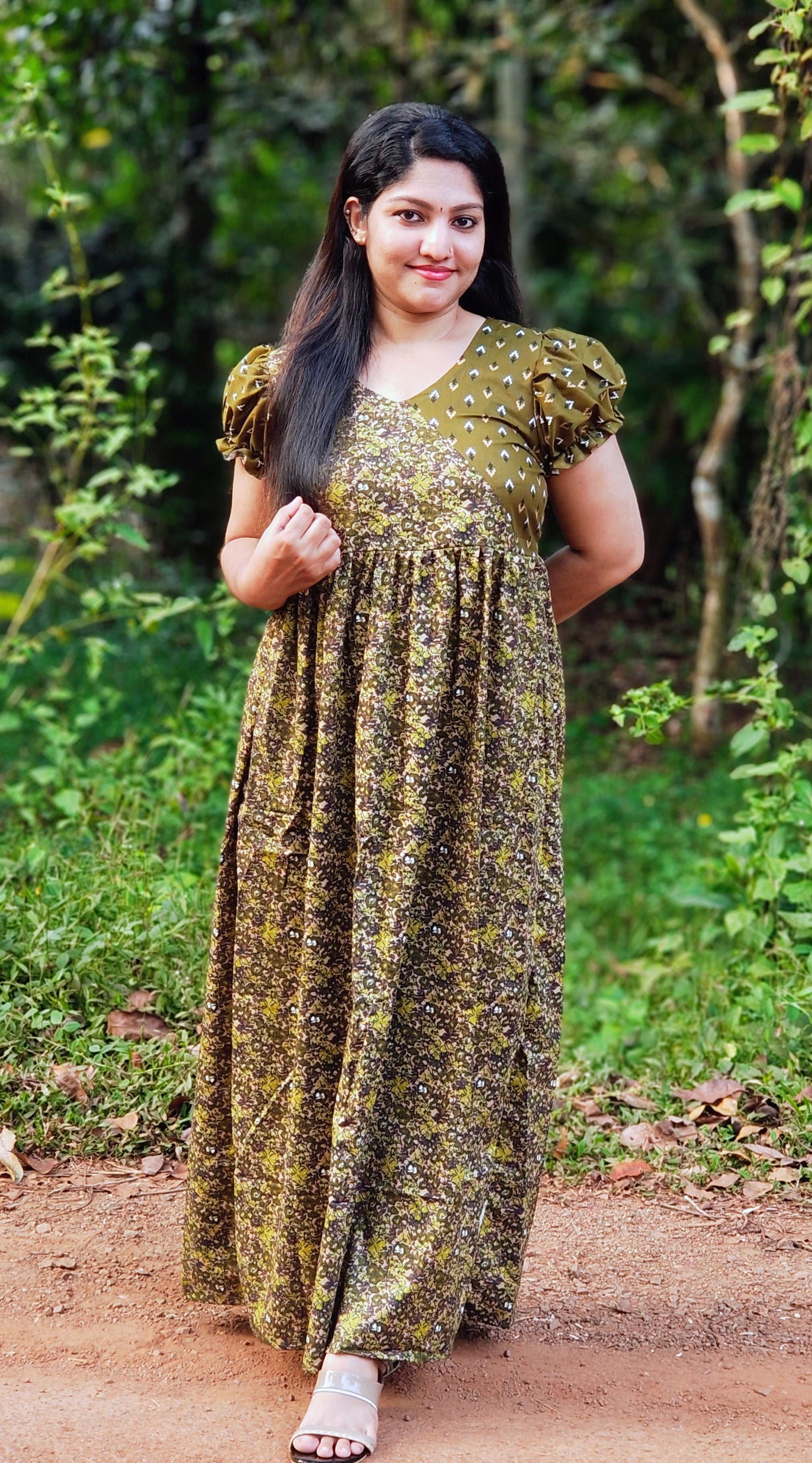 Frock Nighty with Dot Yoke [FN25276-280]