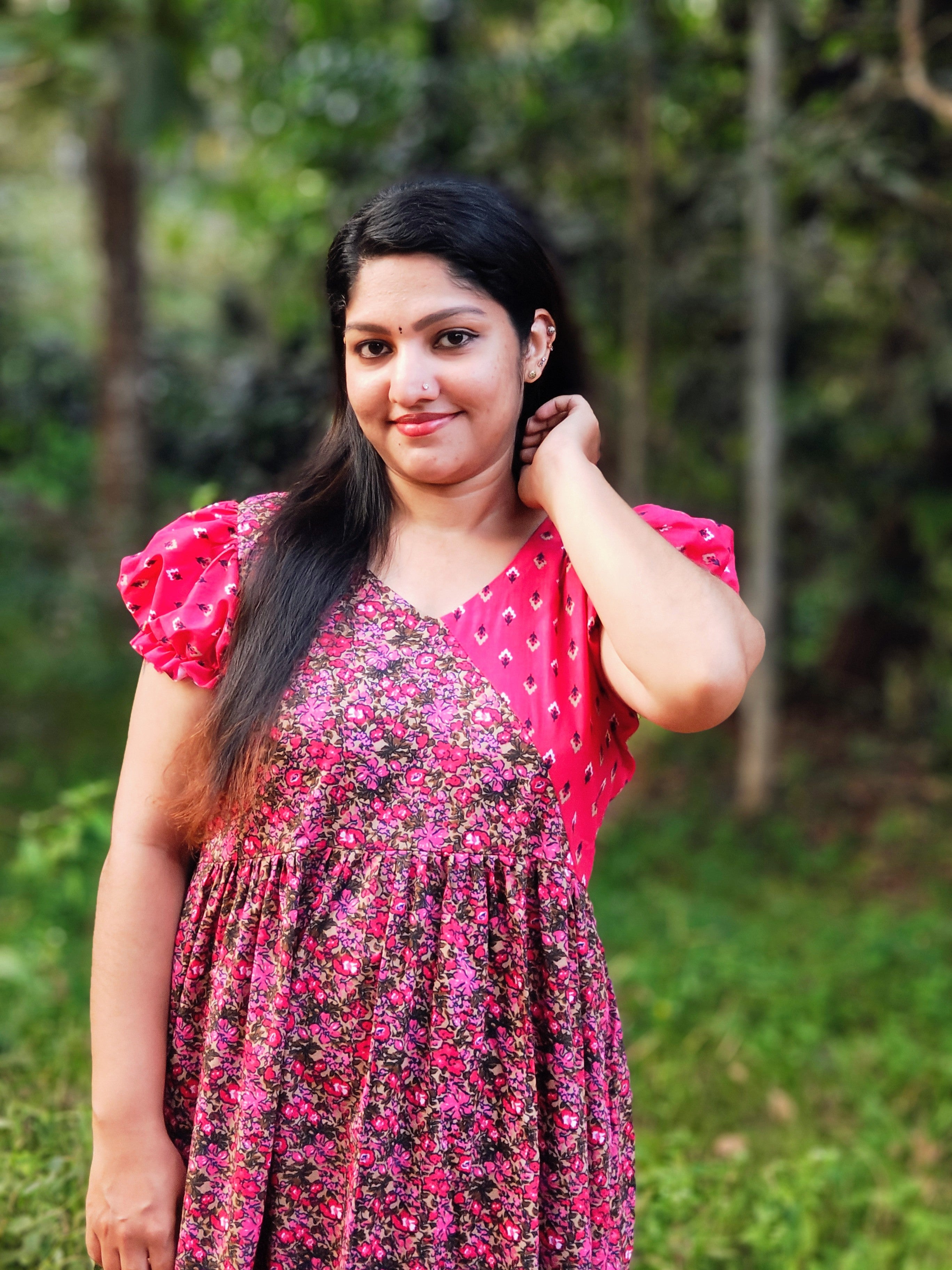 Frock Nighty with Dot Yoke [FN25276-280]