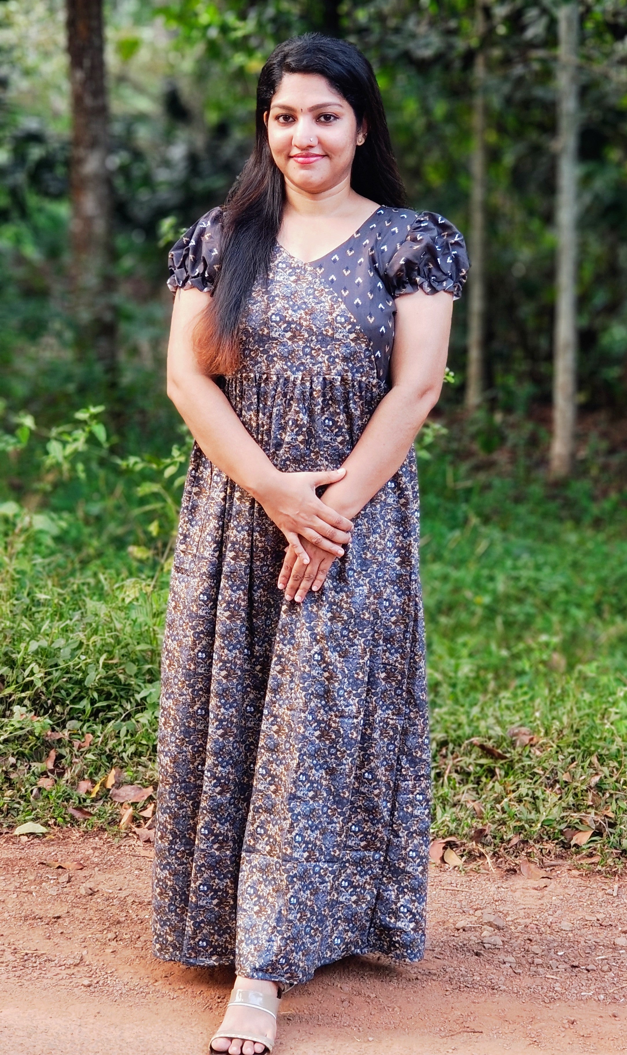 Frock Nighty with Dot Yoke [FN25276-280]