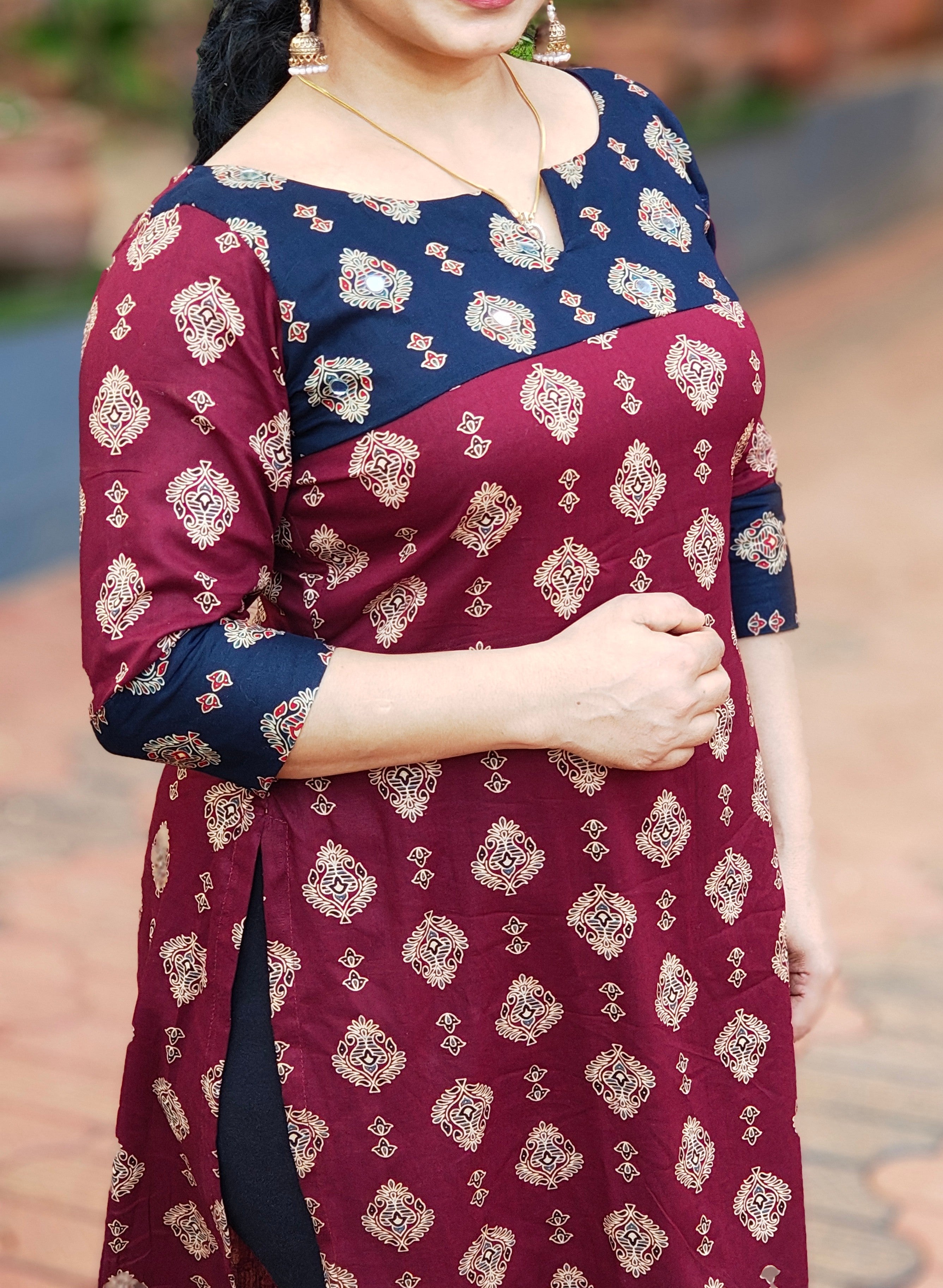 Ajrakh Kurti [KU25008]