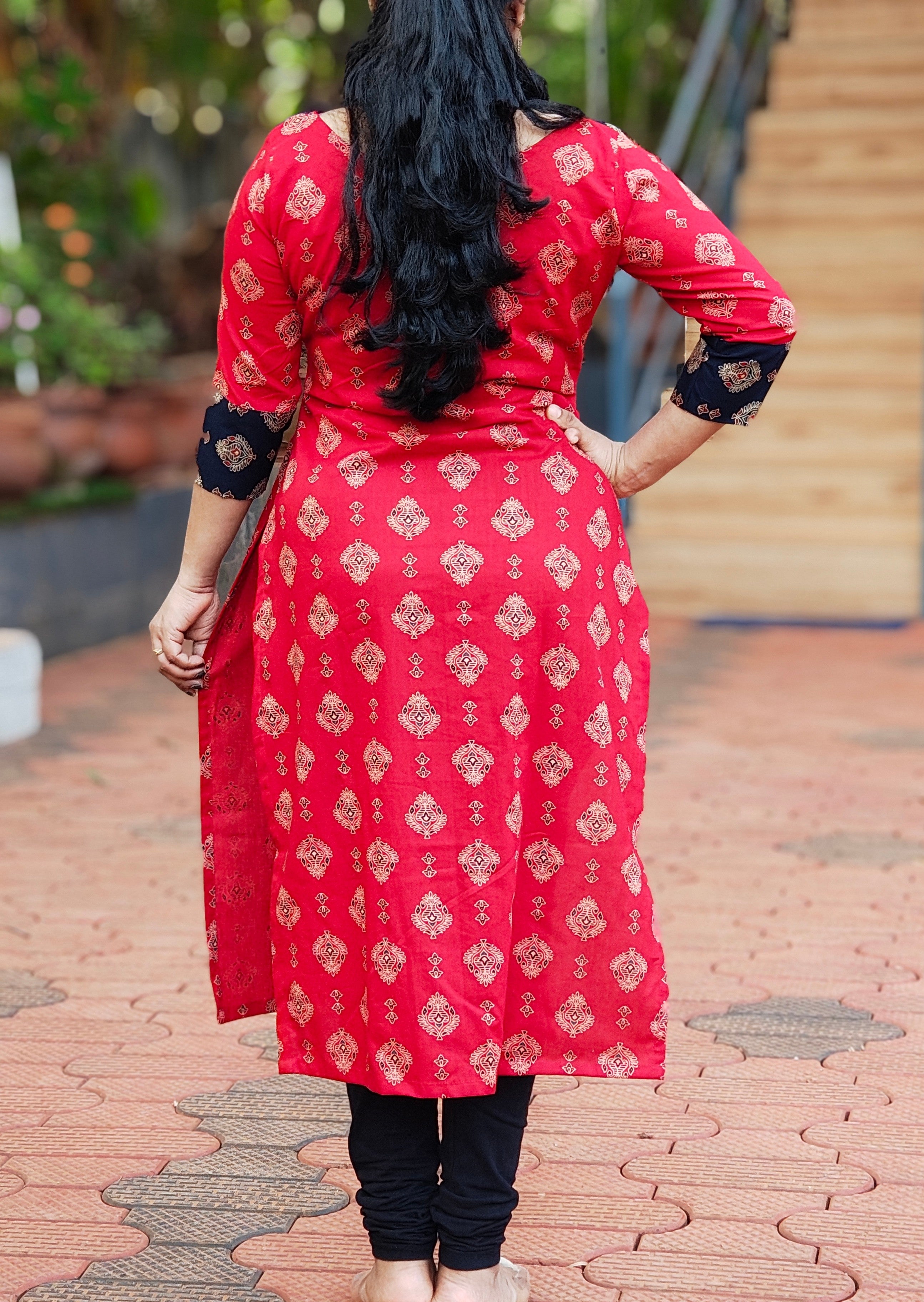 Ajrakh Kurti [KU25008]