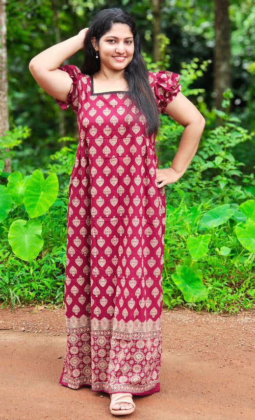 Cotton Frock Nighty [FN26422-424]