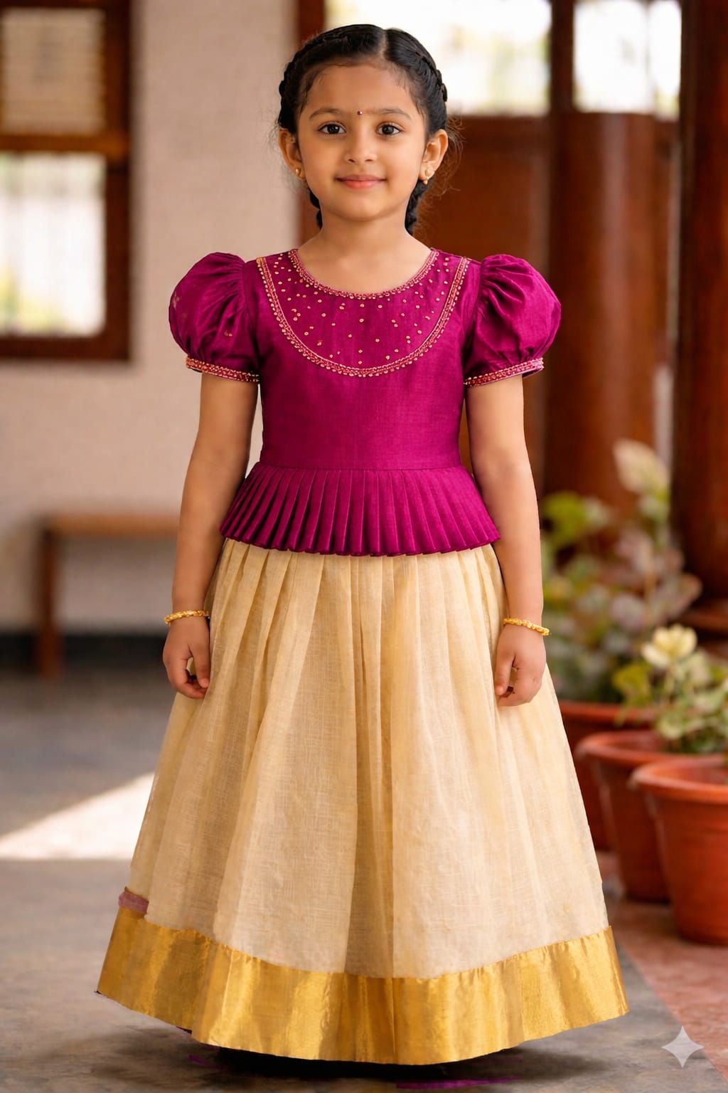 Girls Top & Skirt