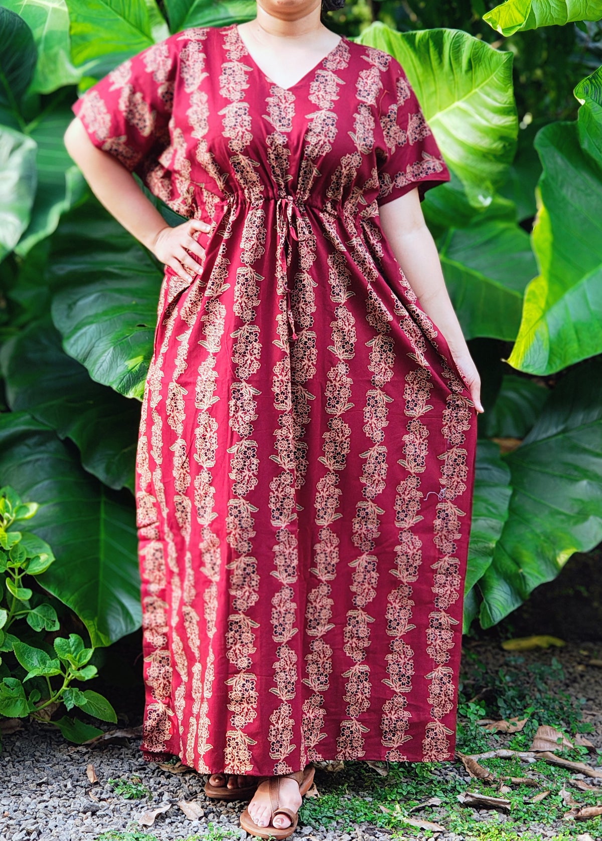 Ajrakh Kaftan Nighty [KF26019-21]