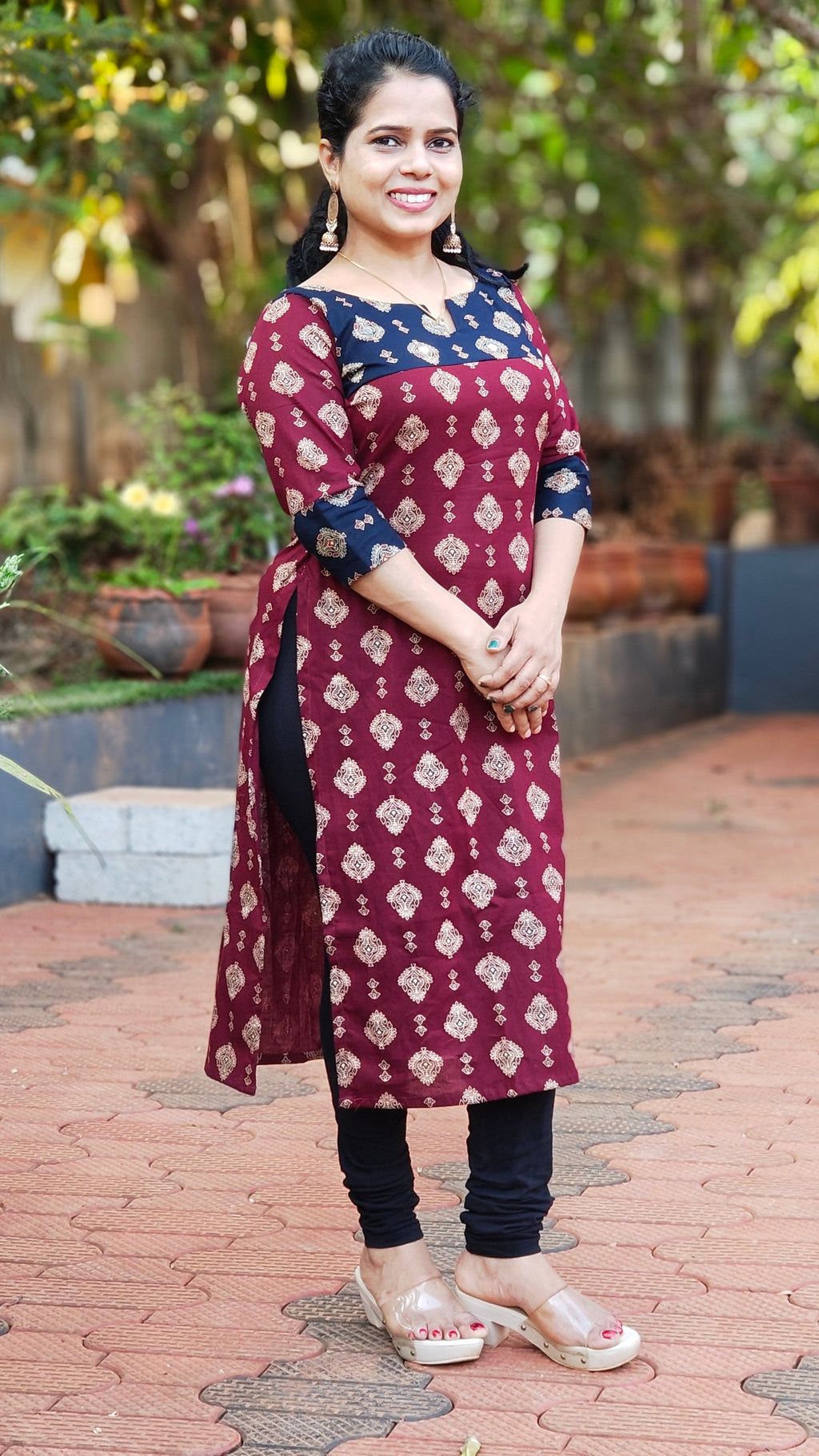 Ajrakh Kurti [KU25008]
