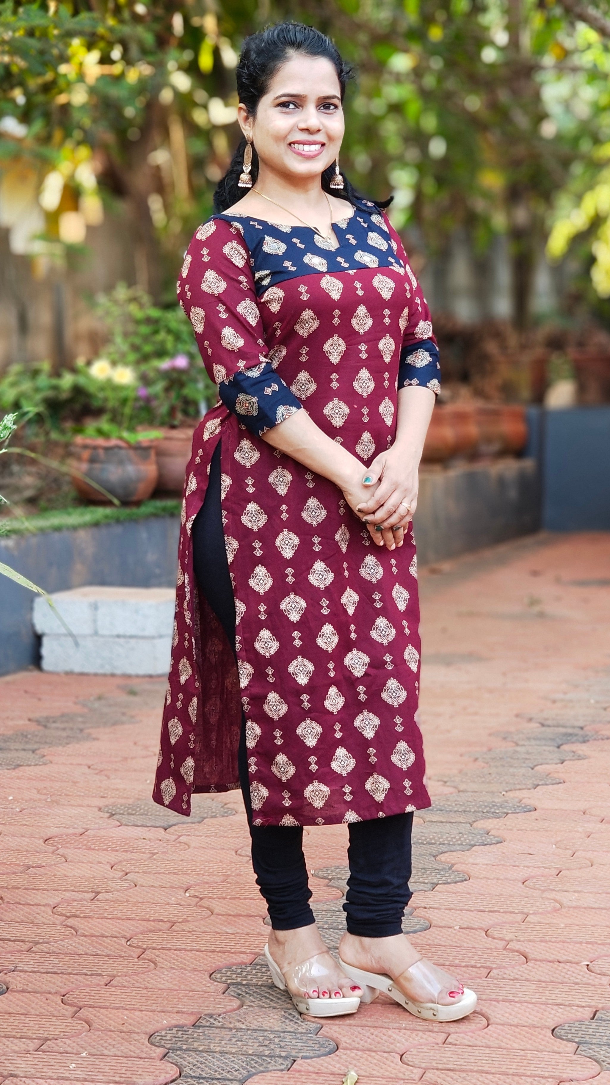 Ajrakh Kurti [KU25008]