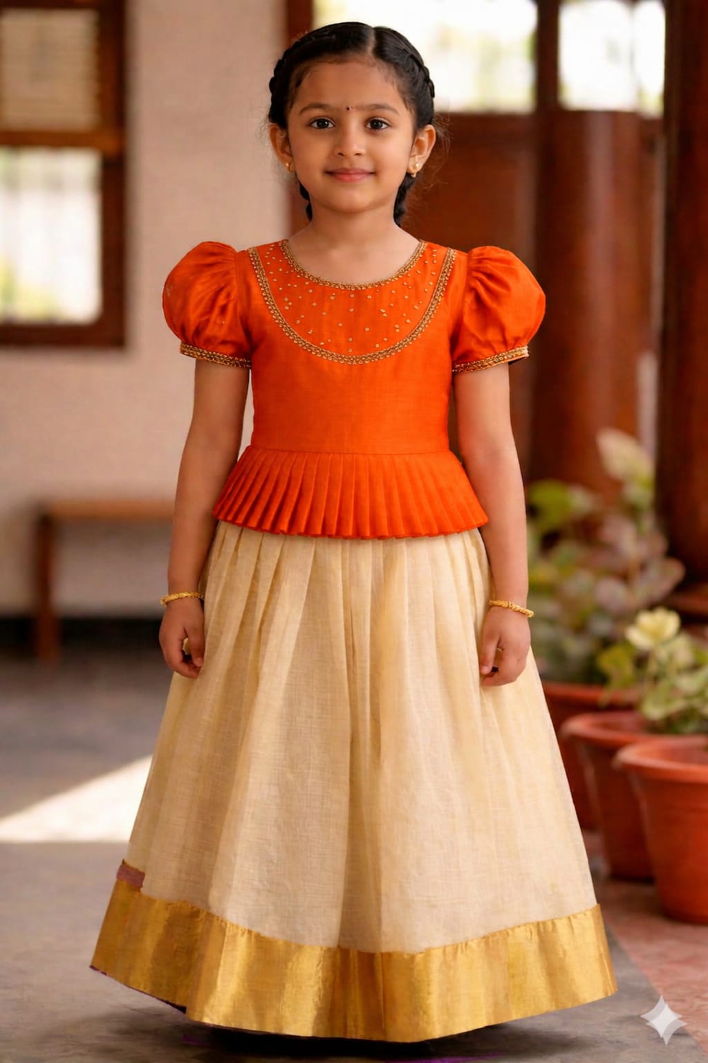 Girls Top & Skirt