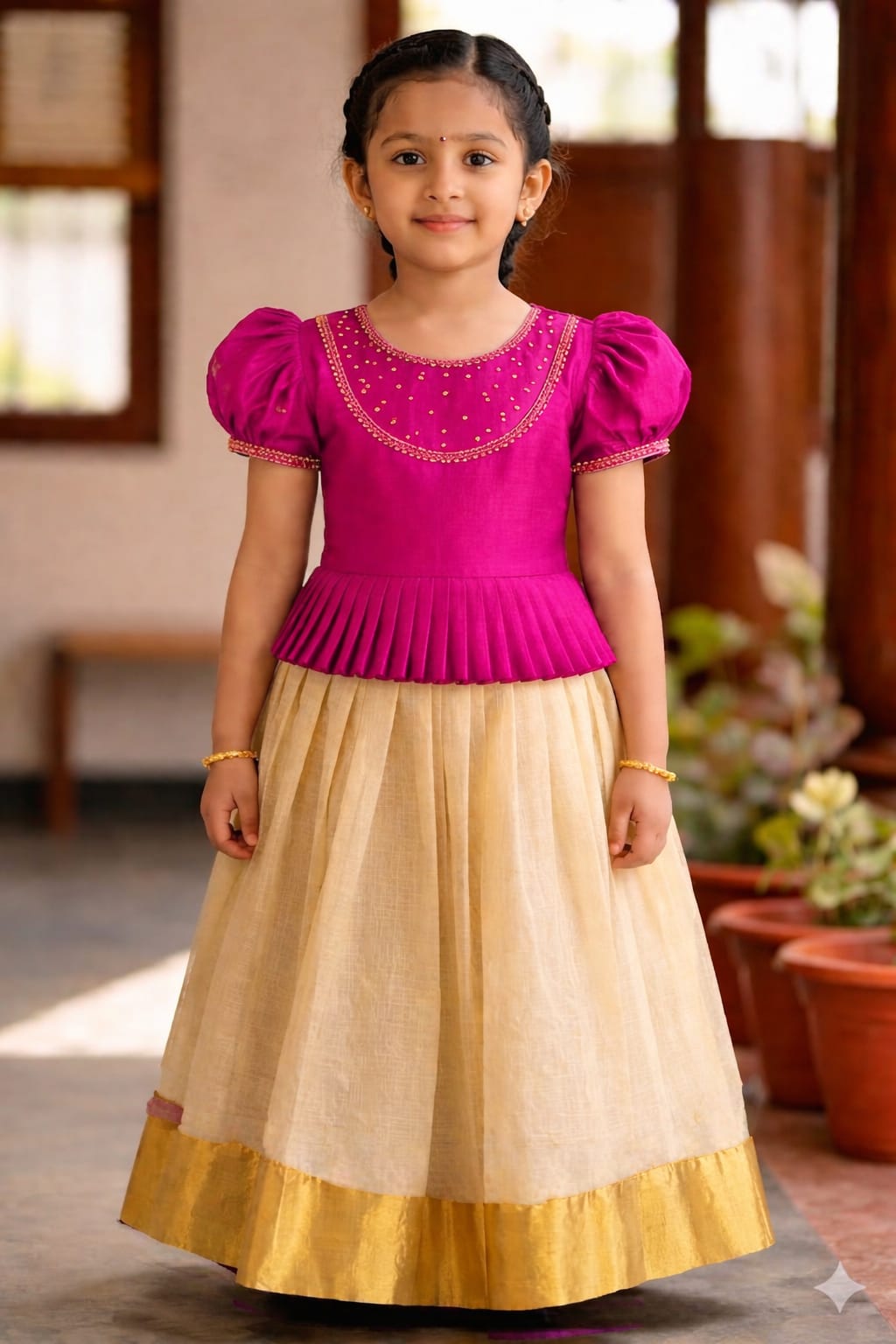 Girls Top & Skirt