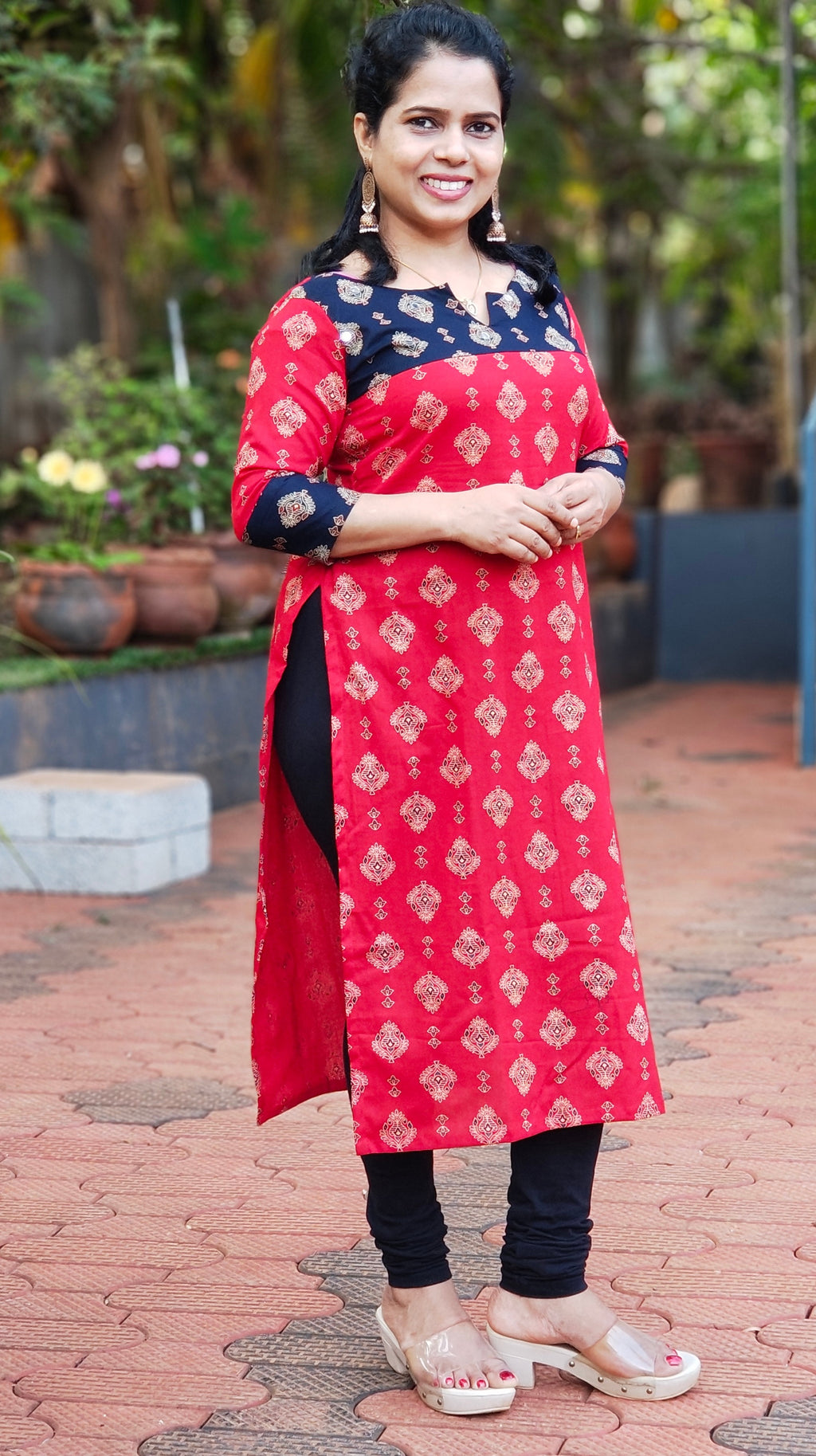 Ajrakh Kurti [KU25008]