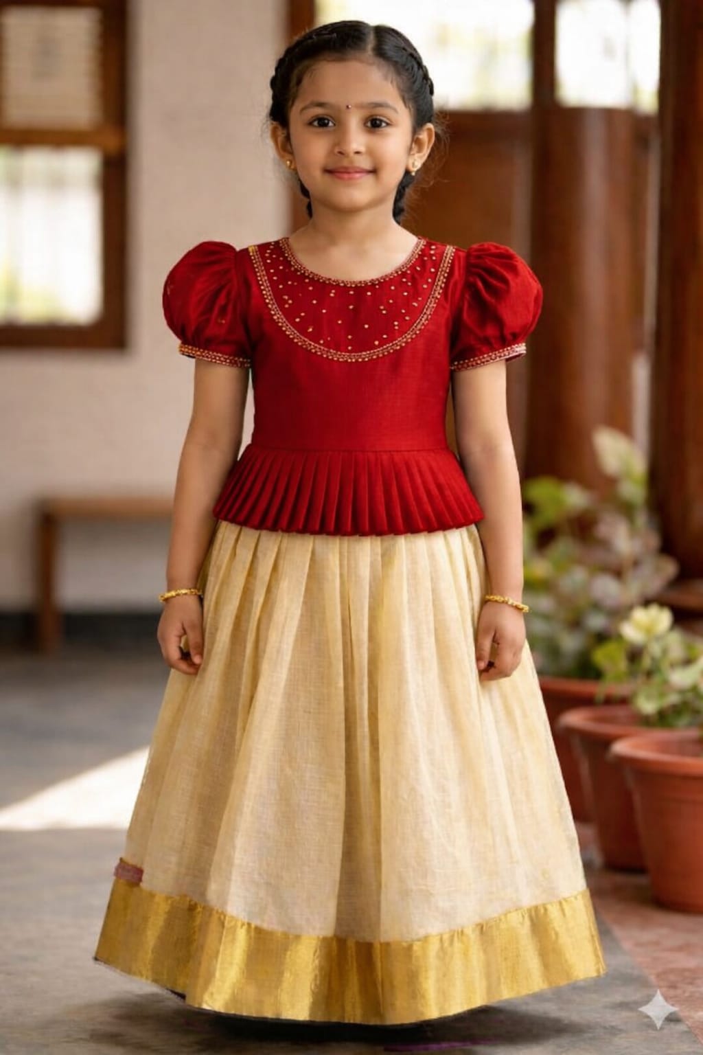 Girls Top & Skirt