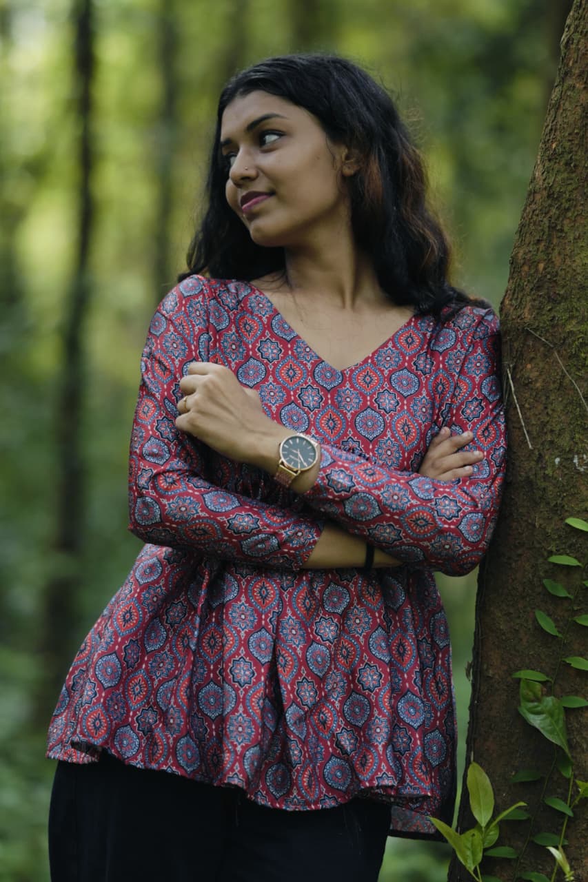 Aliya cut short kurti in modal silk [KU25003]