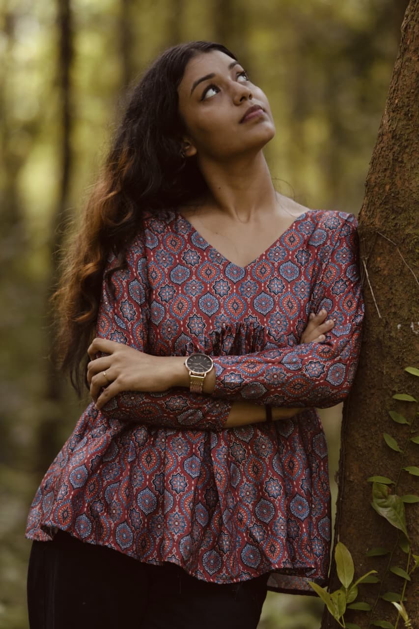 Aliya cut short kurti in modal silk [KU25003]