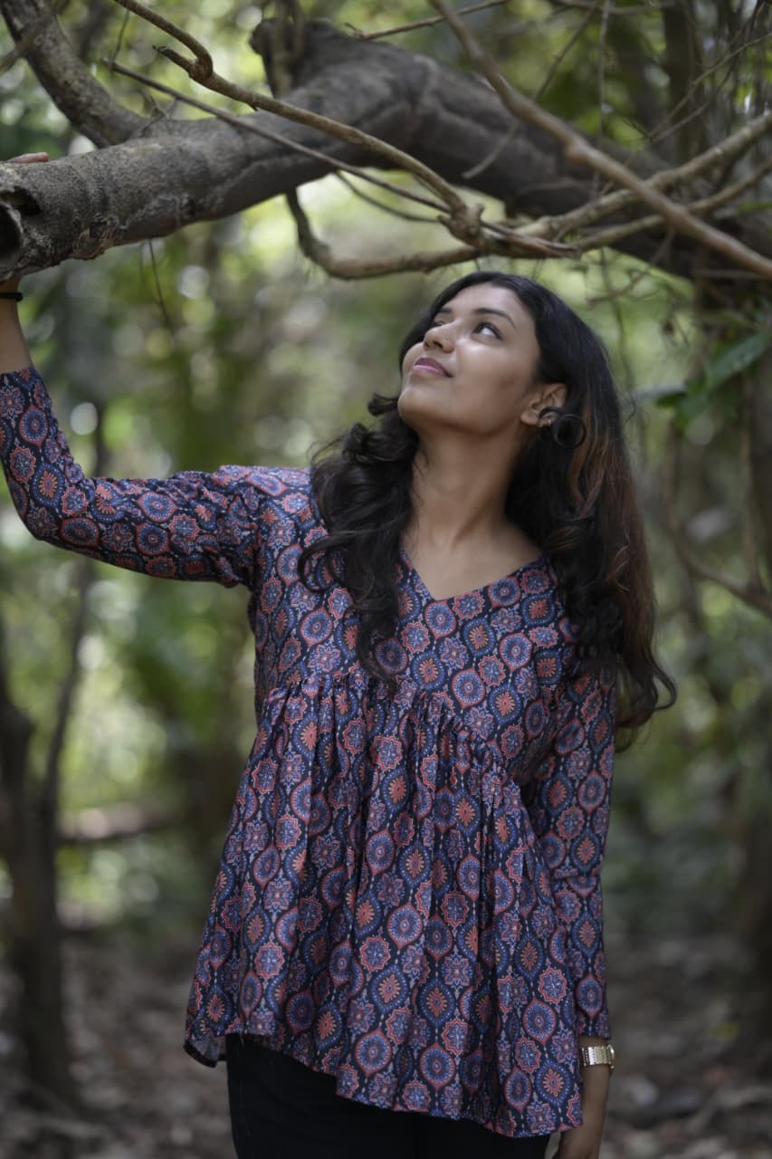 Aliya cut short kurti in modal silk [KU25004]