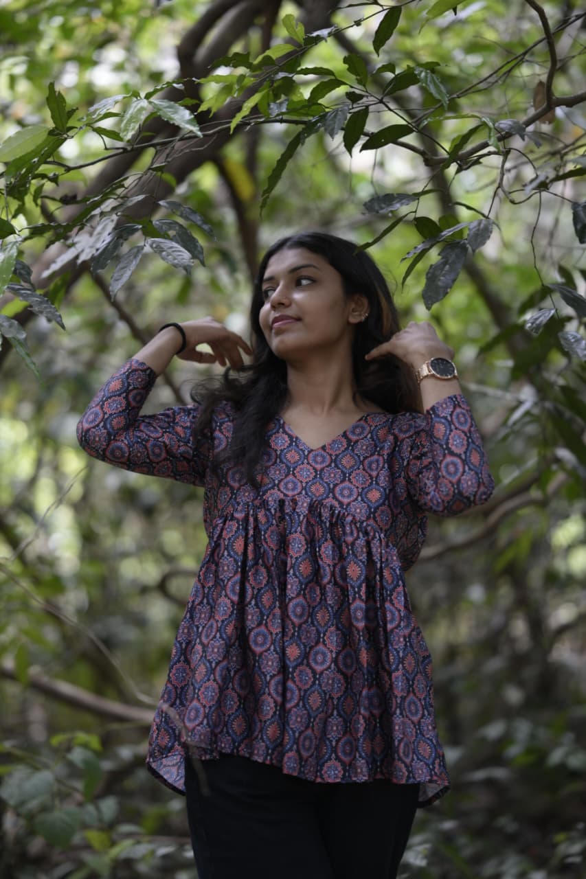 Aliya cut short kurti in modal silk [KU25004]