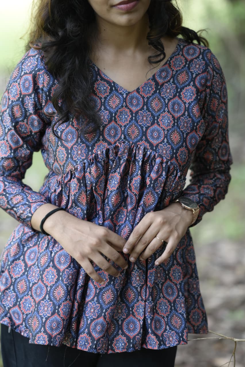 Aliya cut short kurti in modal silk [KU25004]