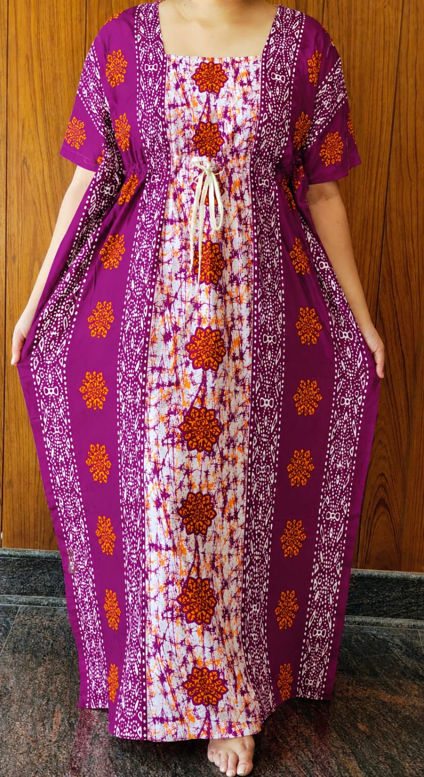Kaftan Nighty-Ajrakh [KF26014-018]