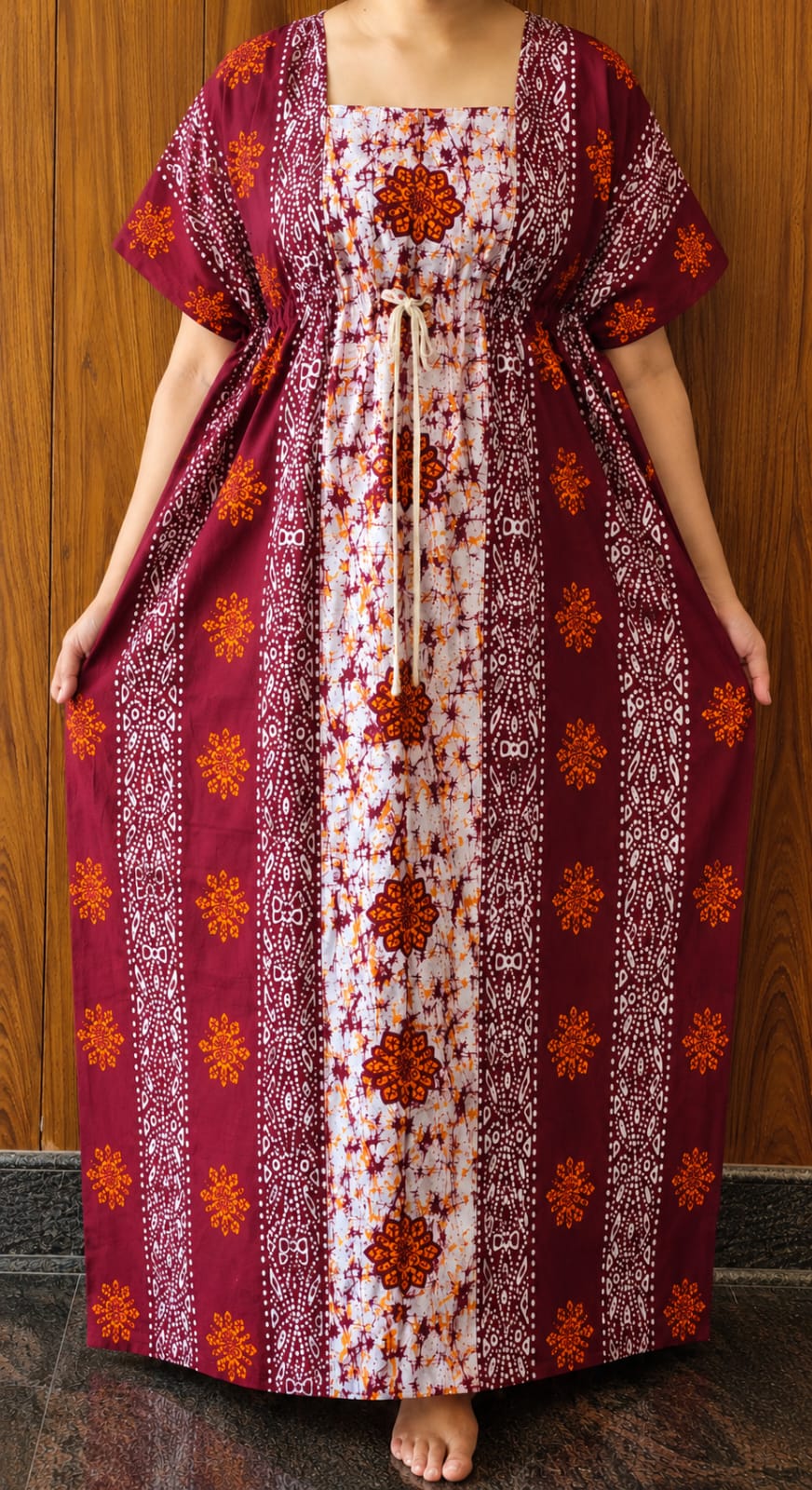 Kaftan Nighty-Ajrakh [KF26014-018]